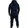 thumbnail image 3 of Tmall Combinaison à Capuche pour Hommes, Combinaison à Fermeture Éclair, Combinaison Décontractée d'Hiver, 3 of 4