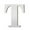 White, variant on Gold Mirror Letter A Wall Sticker - 3D Acrylic Alphabet Decal for Home Decor, Self-Adhesive Oversized Letter Sign for DIY Wall Art & Room Decoration