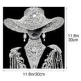thumbnail image 3 of Linnome Art Diamond Painting Rhinestone Art Kit Graceful Female Figure Pattern Shiny Diamonds for Home Wall Decor B, 3 of 5