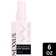 Nexxus Styling Heat Protectant Prep & Protect Heat Defense Spray Heat Protection Spray Powered by Styleprotect Technology Nourishing, 6 Fl oz