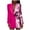Pink, variant on XFLWAM Womens Sexy Sequin Blazer Dresses Lapel Long Sleeve Sparkly Evening Prom Cocktail Party Jacket Dress Pink L