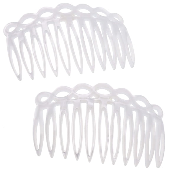 Camila Paris CP3140 French Hair Side Comb Small Handmade Tokio French Twist Hair Combs Decorative, Strong Hold Hair Clips for Women Bun Chignon Up-Do Styling Girls Hair Accessories, Made in France