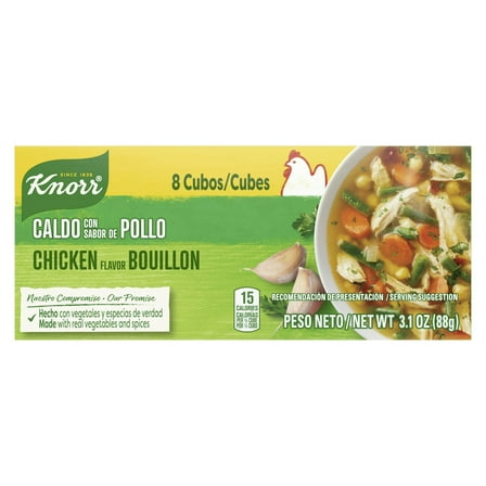 Knorr Chicken Flavor Bouillon Cubes, 3.1 oz, 8 Pack Box pack of 2