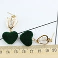 thumbnail image 7 of UDIYO Hollow Crown Love Heart Plush Ball Rhinstone Dangle Drop Stud Earrings Women, 7 of 7
