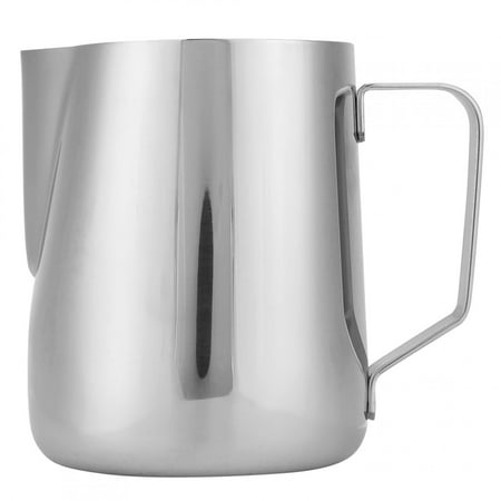 

Curved Pour Comfortable Handle Frothing Jug Coffee Pitcher For Home Latte Art Accessory Cafe 600ml