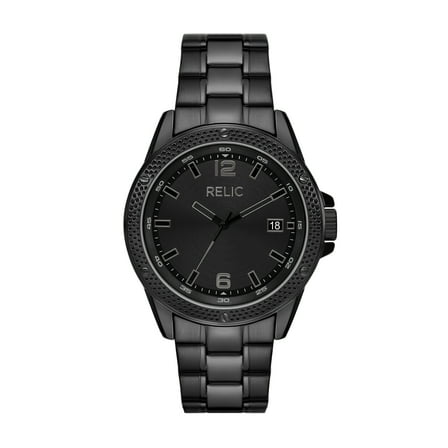 Relic by Fossil Men's Jackson Three-Hand, Black Alloy Watch