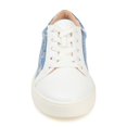thumbnail image 6 of Journee Womens Lynz Two-Tone Lace-Up Sneakers, Widths Available, 6 of 8