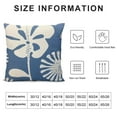 thumbnail image 5 of COMIO  Throw Pillow Covers, Denim Blue Sand Dollars Starfish Home Decorative Pillowcases Cushion Case Covers for Couch Bed Sofa, 5 of 5