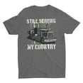 thumbnail image 2 of Truck Driver Camo American Flag Veteran Trucker Unisex T-Shirt, 2 of 2