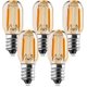 thumbnail image 1 of E14 1w led bulb, T22 Vintage Amber Glow 10w Tubular Night Light E14 Incandescent Replacement Candelabra Base LED Filament Sign Super Warm White 2200K, 1 of 4