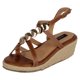 thumbnail image 1 of Sandalias con plataforma Naia en Piel vegana – Café, 1 of 2
