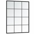 thumbnail image 2 of vidaXL Wall Mirror Black 80x60 cm Metal, 2 of 5