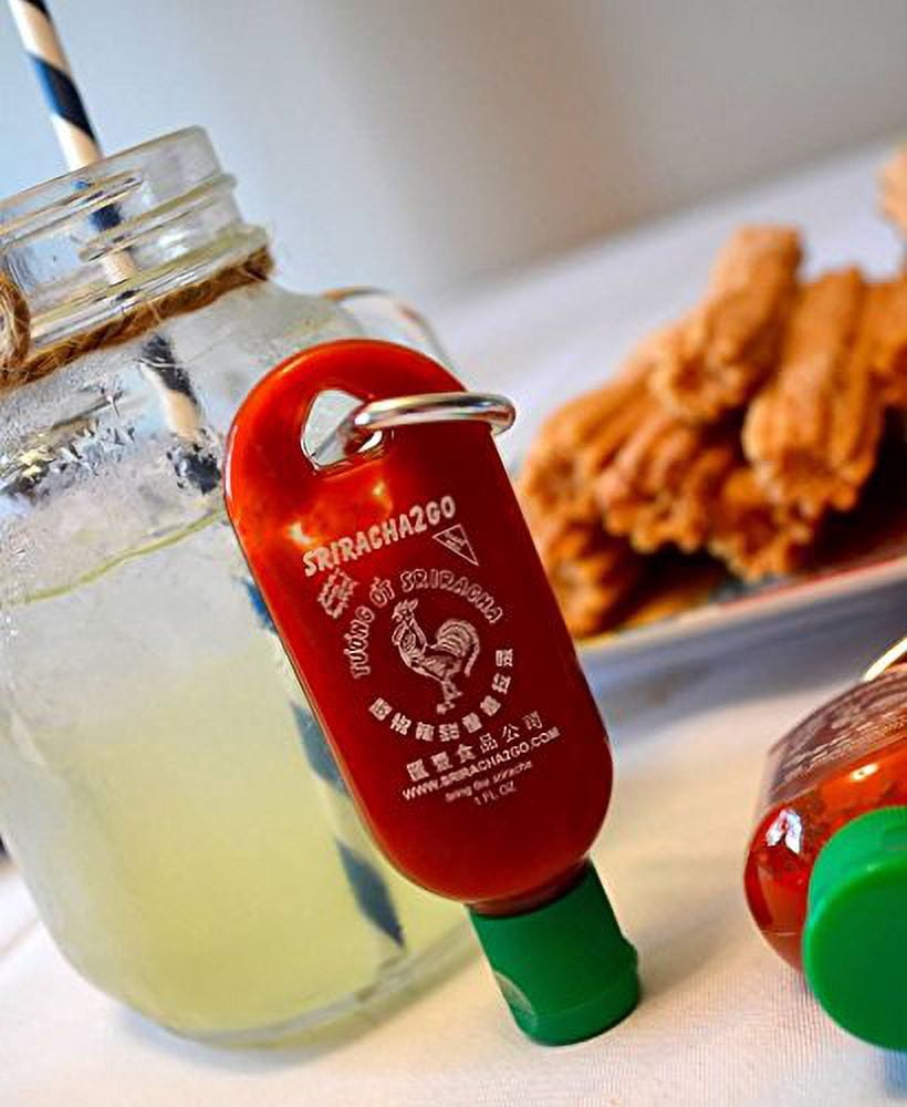 Huy Fong Sriracha Hot Sauce Mini Keychain Bottle 1oz 10-Pack (Empty)