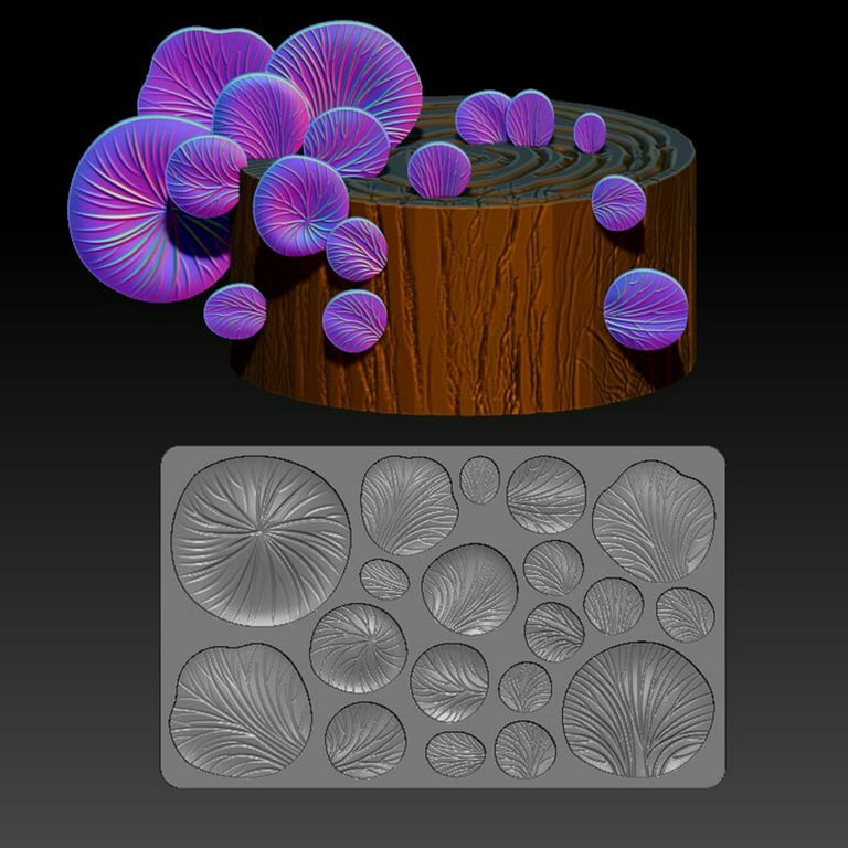 Mushroom Silicone Mold Flexible Easy to Use With Food Fondant, Candy,  Mints, Craft or Jewelry Mold Use With Resin, Clay, Epoxy 752 
