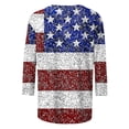 thumbnail image 5 of Mifsaly Independence Day T Shirt Women 3/4 Sleeve Crewneck Patriotic Shirts 4Th Of July Graphic Cotton Tee 2026 S, 5 of 5