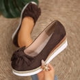 thumbnail image 6 of oqasdz Women's Casual Shoes Elegant Bow Design Solid Color Slip On Dressy Shoes Comfortable Breathable Work Business Wedding Shoes Outdoor Summer, 6 of 7