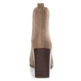 thumbnail image 3 of Journee Womens Maxxie Pull On Stacked Heel Booties, 3 of 8