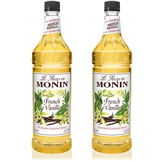Monin French Vanilla Syrup With Monin Bpa Free Pump, Boxed, Versatile