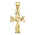 thumbnail image 4 of Solid 10k Yellow Gold Cross Pendant Charm - 20mm x 11mm, 4 of 5