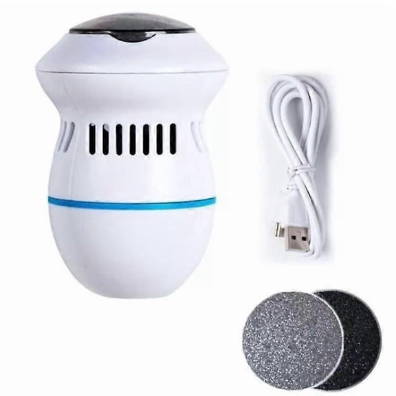 Foot Care Electric Foot Grinder Foot Callus Remover 220mAh Rechargeable Pedicure Tool for Hard Dry Cracked Dead Skin White