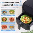 thumbnail image 2 of Air Fryer Liners-reutilizable para Ninja & Cosori Air Fryer Basket Green Afortunado Sencillez, 2 of 5
