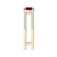 thumbnail image 3 of ANGARA Natural Ruby Parallel Split Shank Ring with Accents in 14K Yellow Gold for Women (Size-5mm) | July Birthstone, Birthday, Anniversary, Jewelry Gift for Women | Natural Ruby Ring, 3 of 8