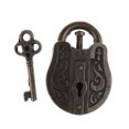 thumbnail image 1 of OUSITAID Vintage Metal Cast God Lock Key Puzzle Toy IQ&EQ Mind Brain Teaser Kid Gift, 1 of 7