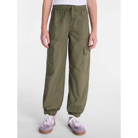 Wonder Nation Girls Cargo Joggers, Sizes 4-18 & Plus
