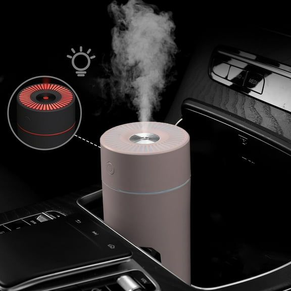 Usloyux Under $5 Mini Desk Humidifier, Portable Cool Mist Humidifier for Bedroom, Quiet Ultrasonic Humidifier with Color Light, Personal Space Moisturizer