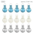 thumbnail image 3 of Hallmark QSB6152 Mini Whimsical Blue, White and Silver Glass Ornaments, (Set of 15), 3 of 4