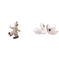thumbnail image 1 of Figuras de payasos, estatuas de cisnes, esculturas de resina, adorno de mesa, obra de arte realista, ideal para sala de estar, oficina, dormitorio, re, 1 of 8