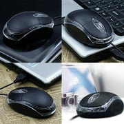 Wired USB Optical Mouse for PC Laptop Computer Scroll Wheel LED Lights E4T9