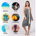 thumbnail image 6 of Nova Luxury Linen Quick Dry Turkish Beach Towels 100% Organic Cotton, Black, 6 of 7