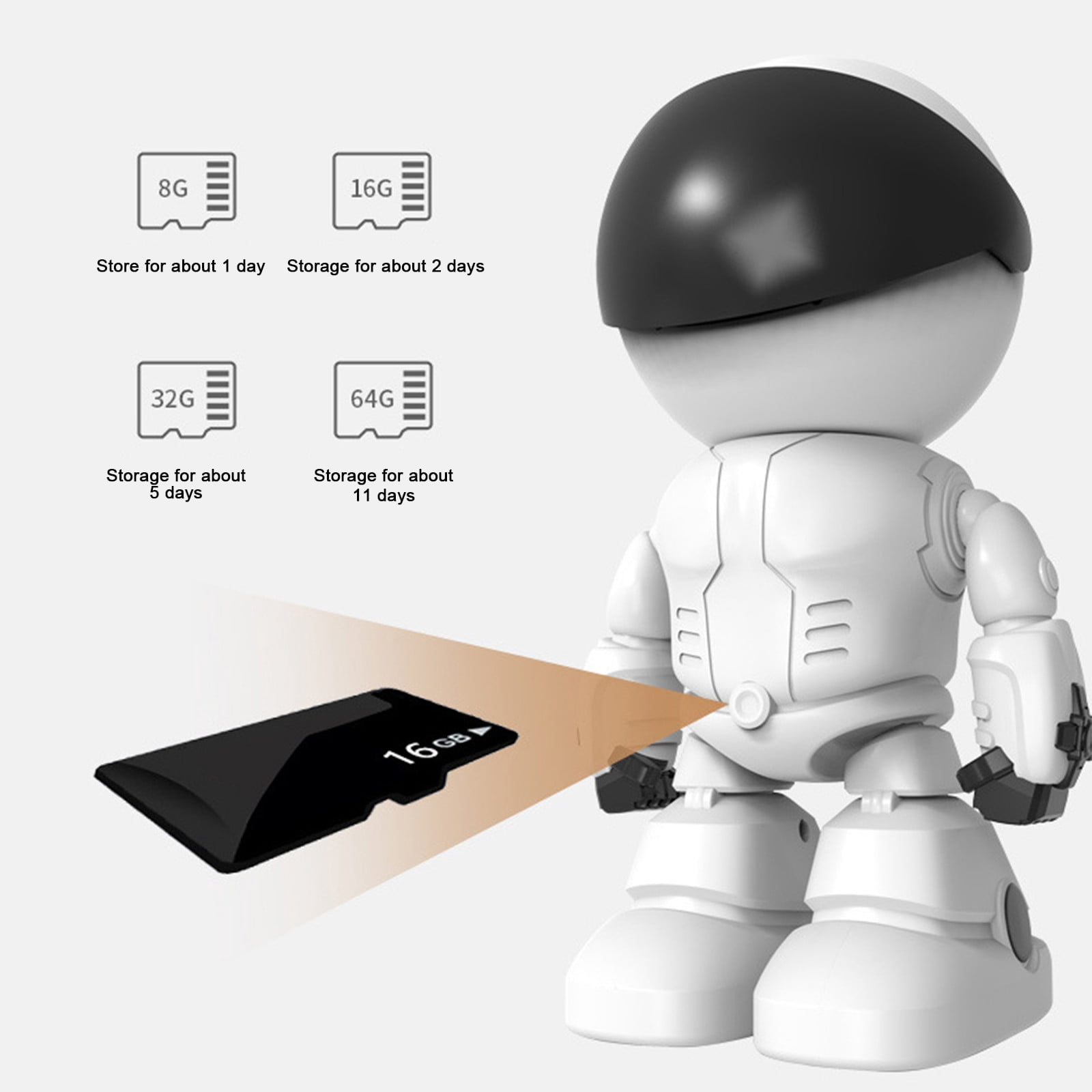 Gumesh Indoor Security Camera, 1080p Human Detection & Color Night Vision for Pet/Baby Monitor