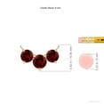 thumbnail image 3 of ANGARA Lab Grown 1 Ct Classic Trio Ruby Necklace for Women in 14K Yellow Gold (Size-6mm) | July Birthstone, Birthday, Anniversary, Jewelry Gift for Women | Lab-Grown Ruby Necklace, 3 of 7