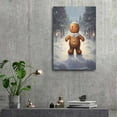 thumbnail image 6 of Classic Christmas Gingerbread Man Canvas Art Poster and Wall Art Picture Print Modern Family bedroom Decor Posters 16x24inch(40x60cm), 6 of 6