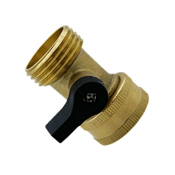 JWshufel Heavy Duty Garden Hose Connector Solid Brass Garden Hose Quick Connect Fittings 3 4 Inch Male and Female Thread Garden Nozzle and Watering Tools
