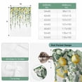 thumbnail image 4 of Eucalyptus Lemon Tie Up Curtain Valance for Window,Adjustable Rod Pocket Window Curtains Shades,Sage Green Plant Leaf Yellow Fruit Light Filtering Valance Drapes for Cafe Living Room Bedroom 52"x45", 4 of 9