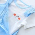 thumbnail image 5 of Summer New Children's Set Baby Boy Cotton Cartoon Cute Rabbit Ears Short Sleeve Strap Pants Casual Set, 5 of 5