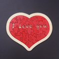 thumbnail image 1 of Wooden Love Heart Shape Jigsaw Puzzles Building Blocks Educational Kids Toy Toddler Early Education Cognition DIY Toys, 1 of 4