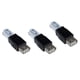 thumbnail image 1 of 3X Adaptador de USB A Hembra A Conector Ethernet RJ45 Macho, 1 of 4