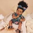 thumbnail image 3 of Takanini Reborn Baby Dolls African American Silicone Limbs Realistic Baby Doll with Soft Body Birthday Gift, 3 of 8