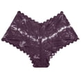 thumbnail image 2 of Naittoop Women's Underwear Sexy V Waist Shorts Panties Lightweight Soft Scallop Sheer Lace Trim Underwear, 2 of 4