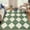 Dark green, variant on Ataucjin Area Rug Washable Checkered Rug, Modern Neutral Living Room Rugs, Large Plaid Carpet Faux Wool Washable Carpet for Under Dining Table Bedroom Farmhouse Nursery Home Office
