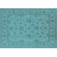 thumbnail image 1 of Ahgly Company Indoor Rectangle Oriental Light Blue Traditional Area Rugs, 8' x 10', 1 of 4