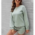 thumbnail image 3 of Pullover Nightwear, Top And Shorts Pajama Set Loose Polyester For Daily Life ANGGREK Otros, 3 of 6