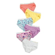 Angle View: Hanes Underwear Toddler Girls Tagless Brief Underwear, 6-Pack