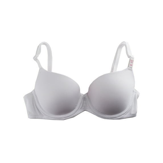 Victoria's Secret Pink Wear Everywhere Lightly Lined Demi Bra, White, 36C