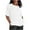 White, variant on White S WIZUTIZ T Shirts for Women up to 60% Off Plus Size Fluffy Loose Fit Cotton Soft Tshirts Short Sleeve Athletic Solid T-shirt Sports Ladies Shirts Vintage Plus Tee Breathable Crew Neck Blouse T