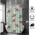 thumbnail image 4 of Coolnut Shower Curtain Set with Hooks Dauche Skate Polyester Waterproof Bath Curtain for Bathroom Bathtubs Decor 60 x 72 Inches, 4 of 6